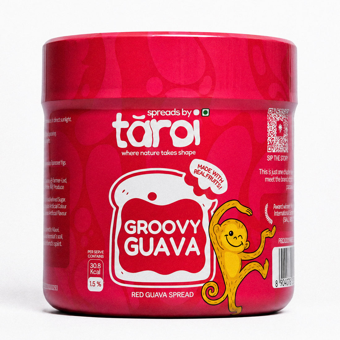 Taroi Red Guava Spread – 400 g | Real Guava Fruit Spread, No Added Sugar