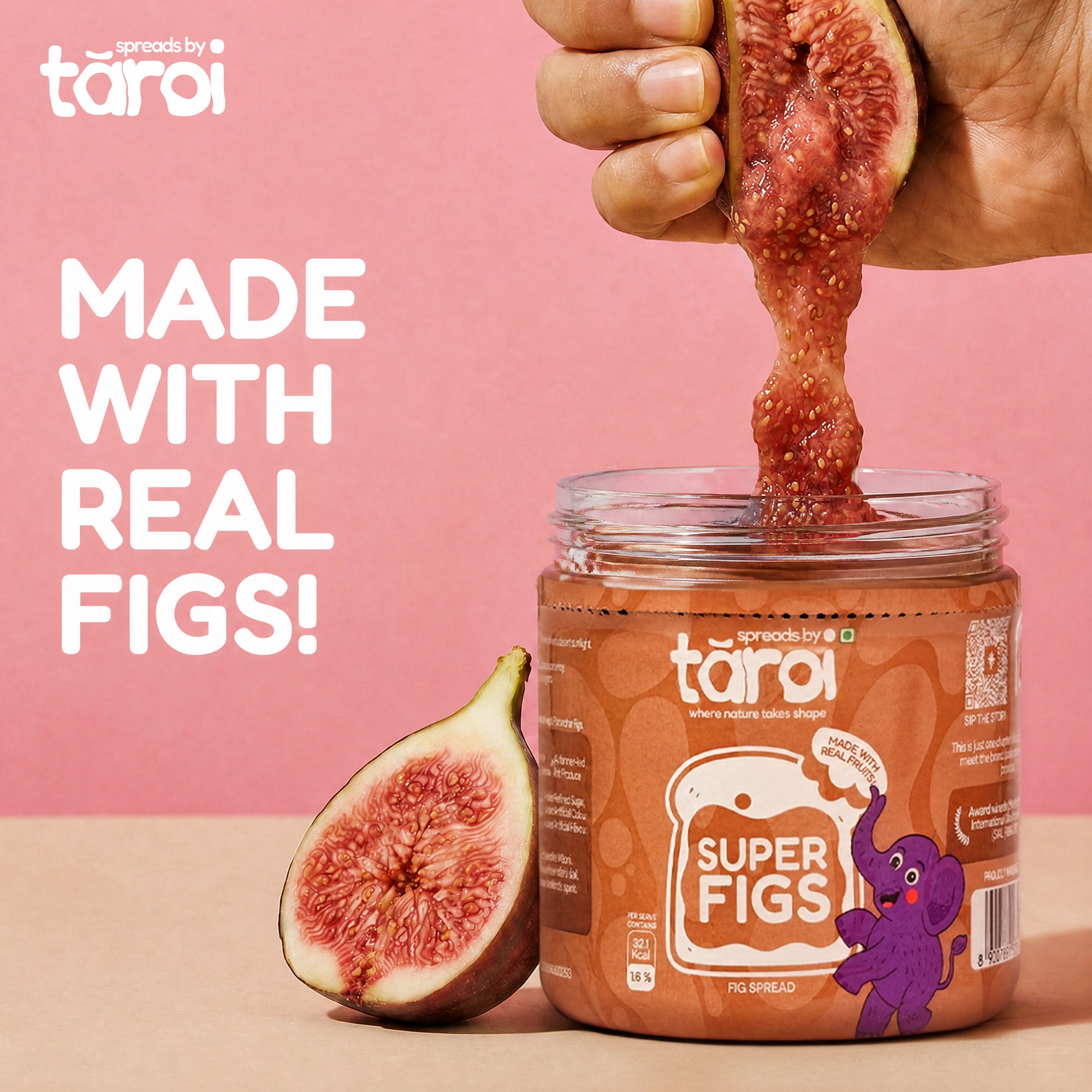 Taroi Super Fig Spread – 400 g | Real Fig Spread, No Added Sugar