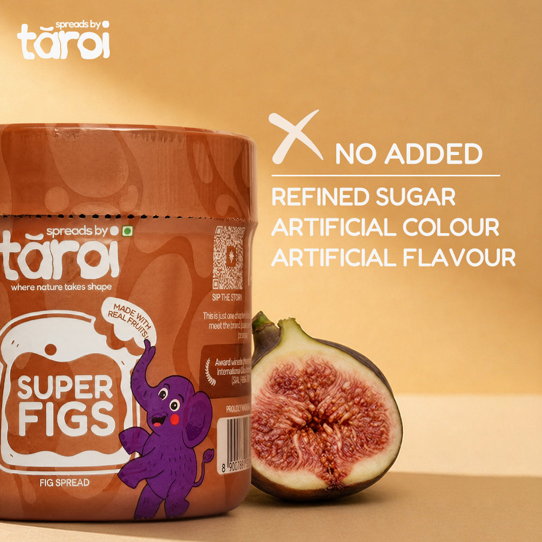 Taroi Super Fig Spread – 400 g | Real Fig Spread, No Added Sugar