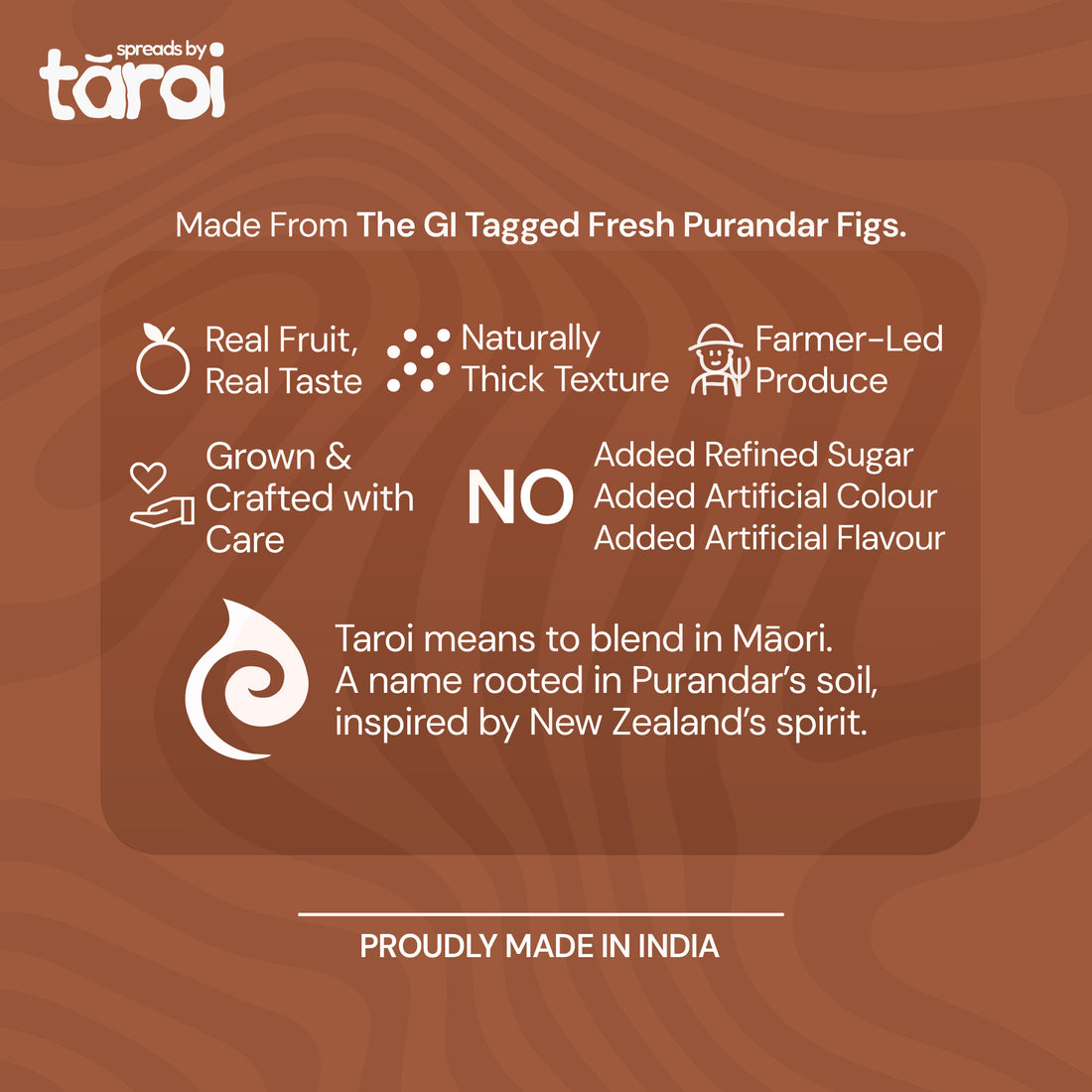 Taroi Super Fig Spread – 400 g | Real Fig Spread, No Added Sugar