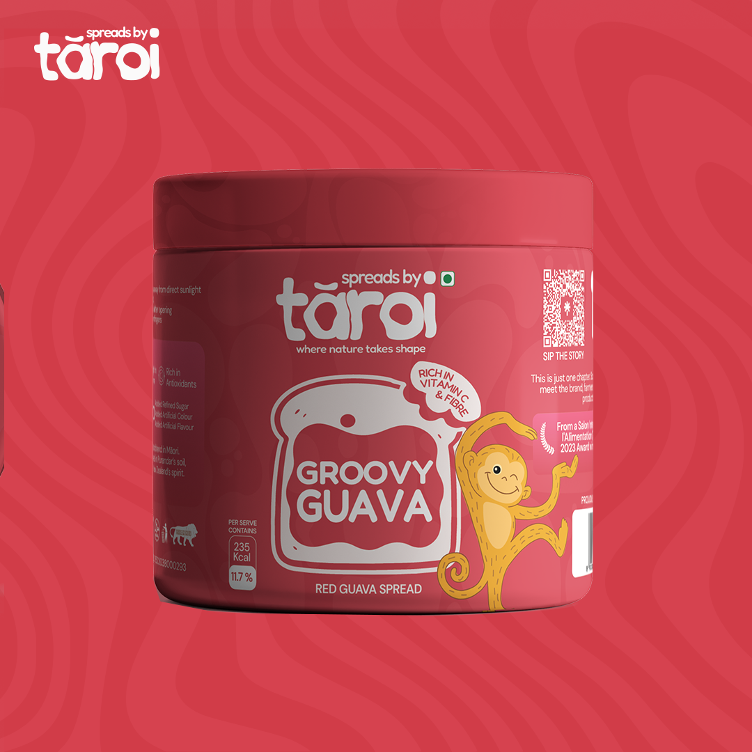Tāroi Red Guava Spread – 400 g | Real Guava Fruit Spread, No Added Sugar