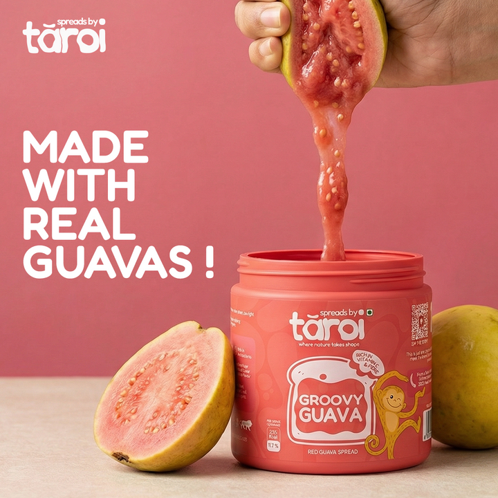 Tāroi Red Guava Spread – 400 g | Real Guava Fruit Spread, No Added Sugar
