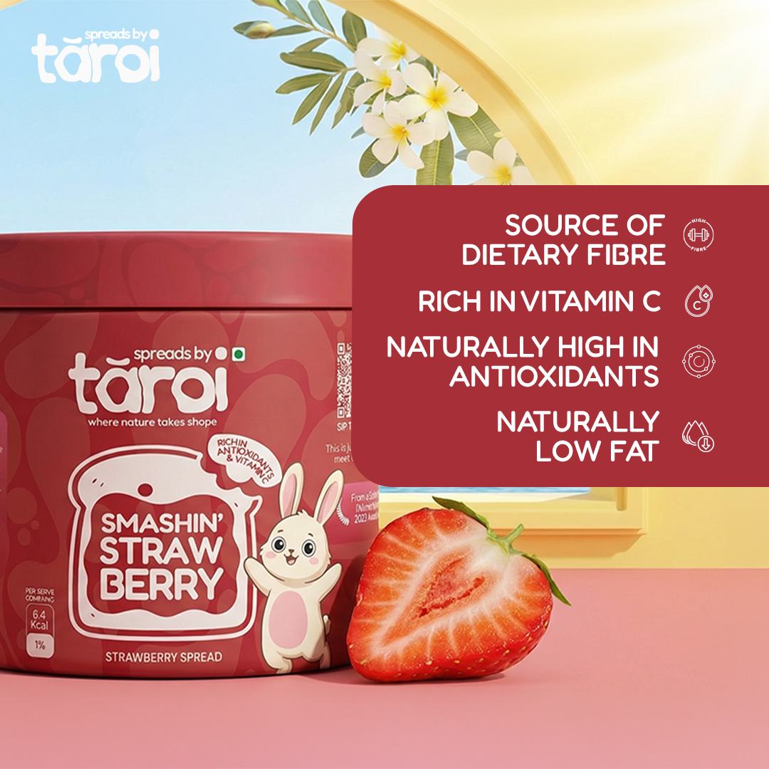 Tāroi Strawberry Spread – 400 g | Real Strawberry Fruit Spread