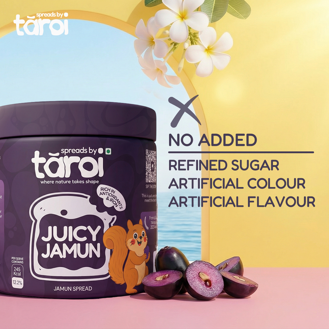 Taroi Jamun Spread – 400 g | Real Jamun Fruit Spread, No Added Sugar