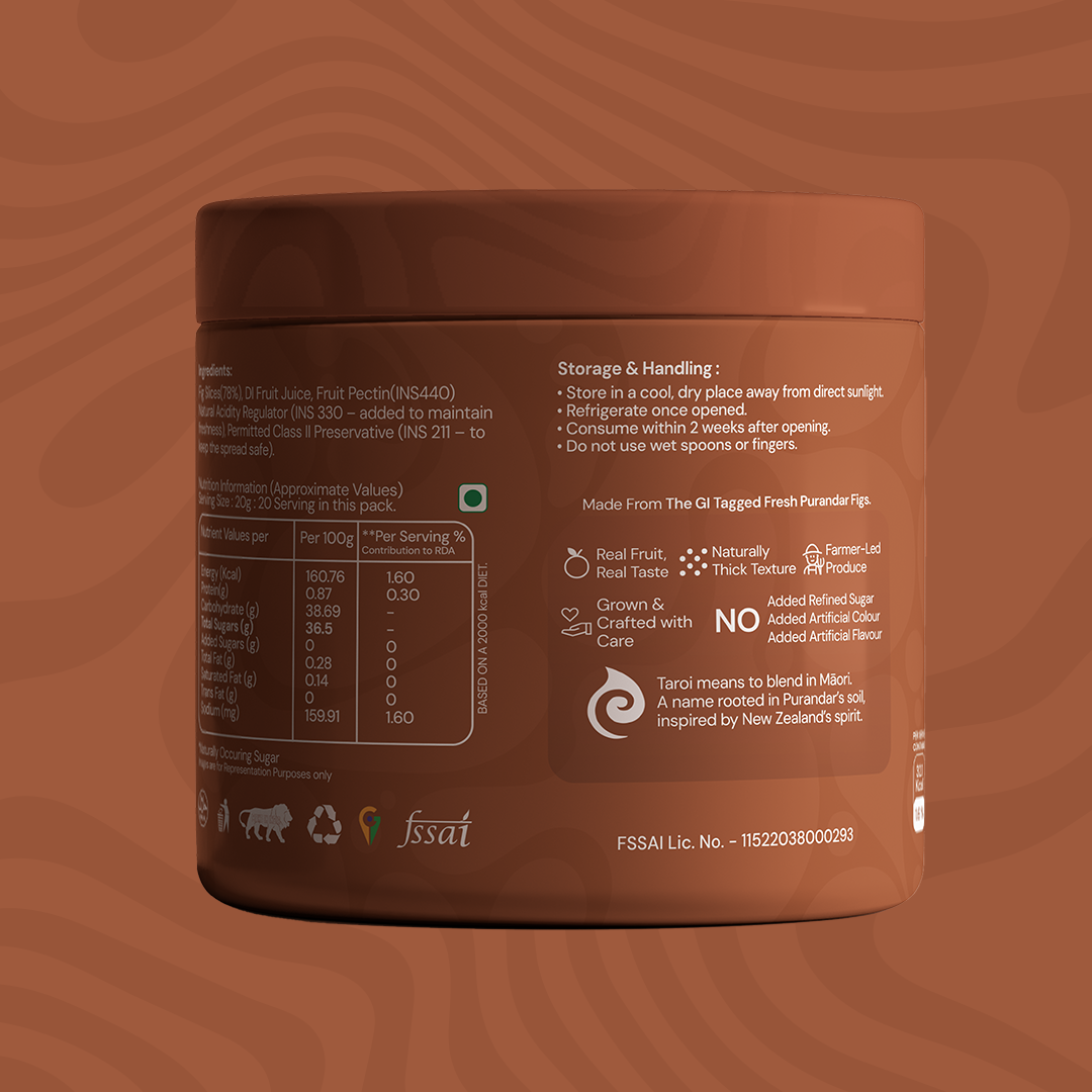 Taroi Super Fig Spread – 400 g | Real Fig Spread, No Added Sugar