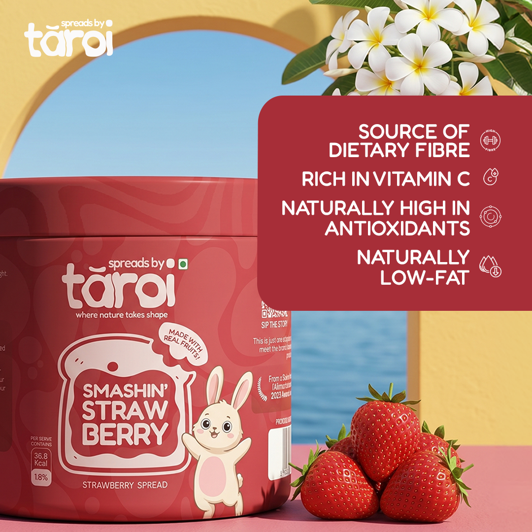 Taroi Strawberry Spread – 400 g | Real Strawberry Fruit Spread