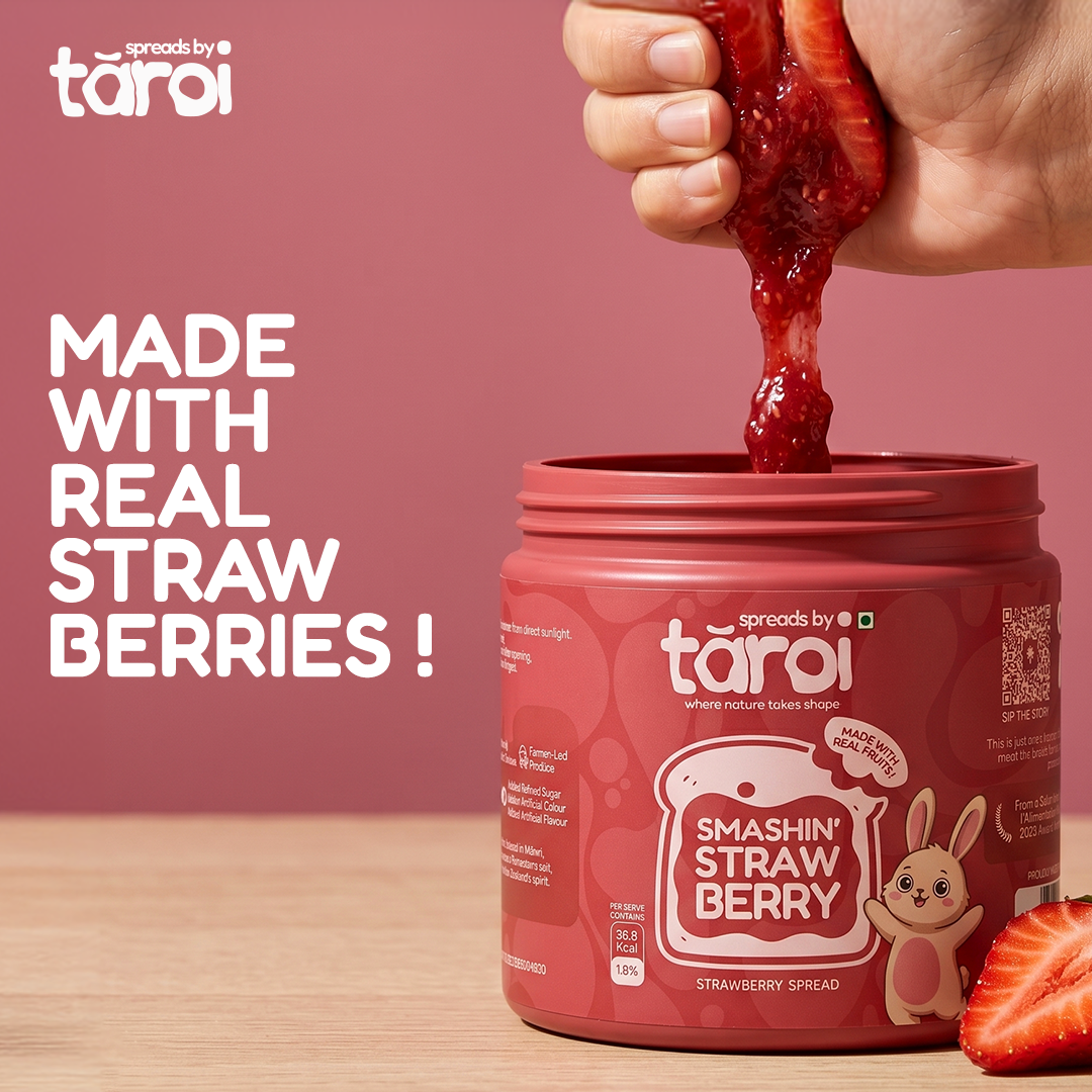 Taroi Strawberry Spread – 400 g | Real Strawberry Fruit Spread
