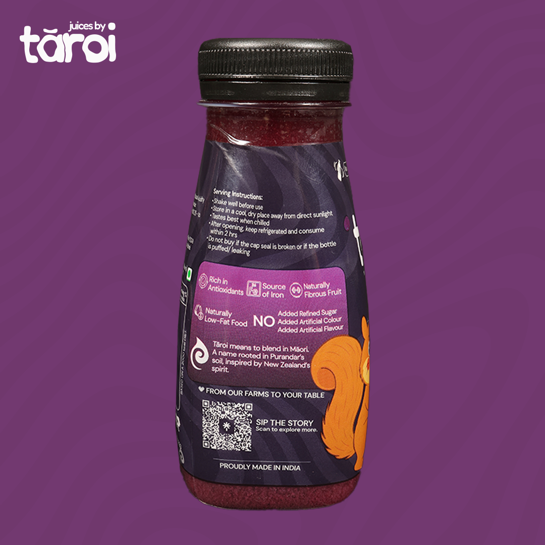 Tāroi Jamun Juice – 200 ml | Real Jamun Fruit, No Added Sugar