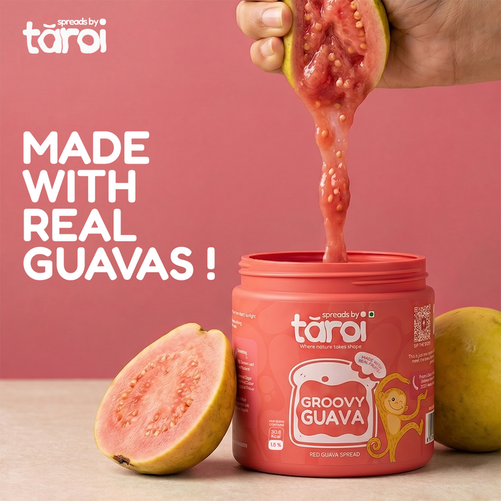 Taroi Red Guava Spread – 400 g | Real Guava Fruit Spread, No Added Sugar
