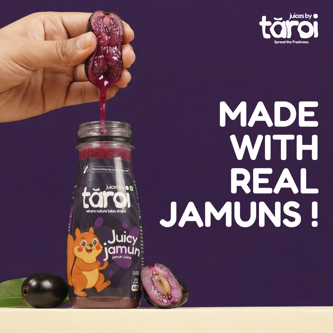 Tāroi Jamun Juice – 200 ml | Real Jamun Fruit, No Added Sugar