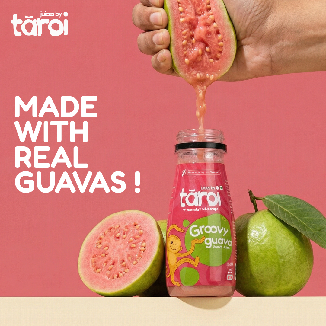 Tāroi Red Guava Juice – 200 ml | Real Guava Juice, No Added Sugar