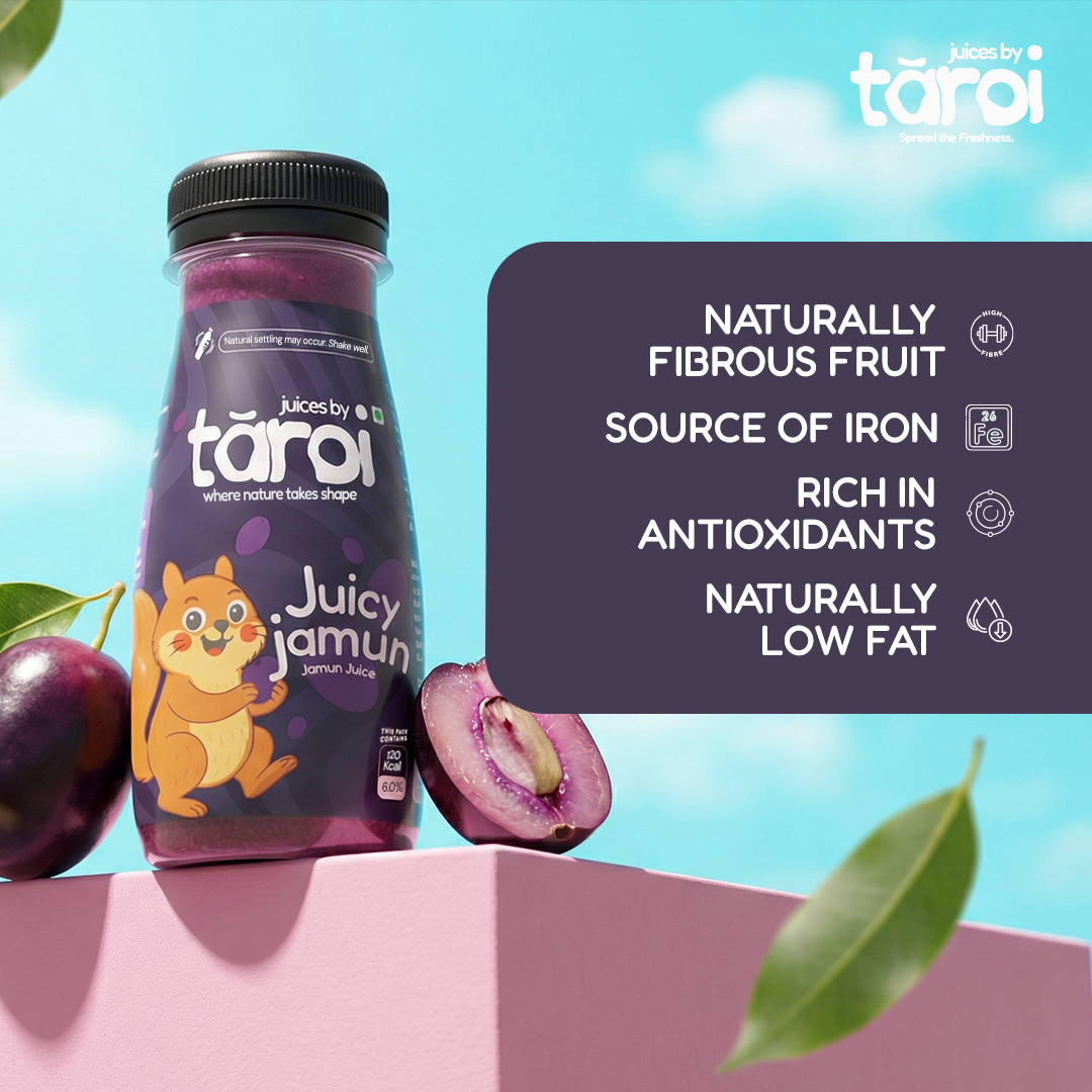 Tāroi Jamun Juice – 200 ml | Real Jamun Fruit, No Added Sugar