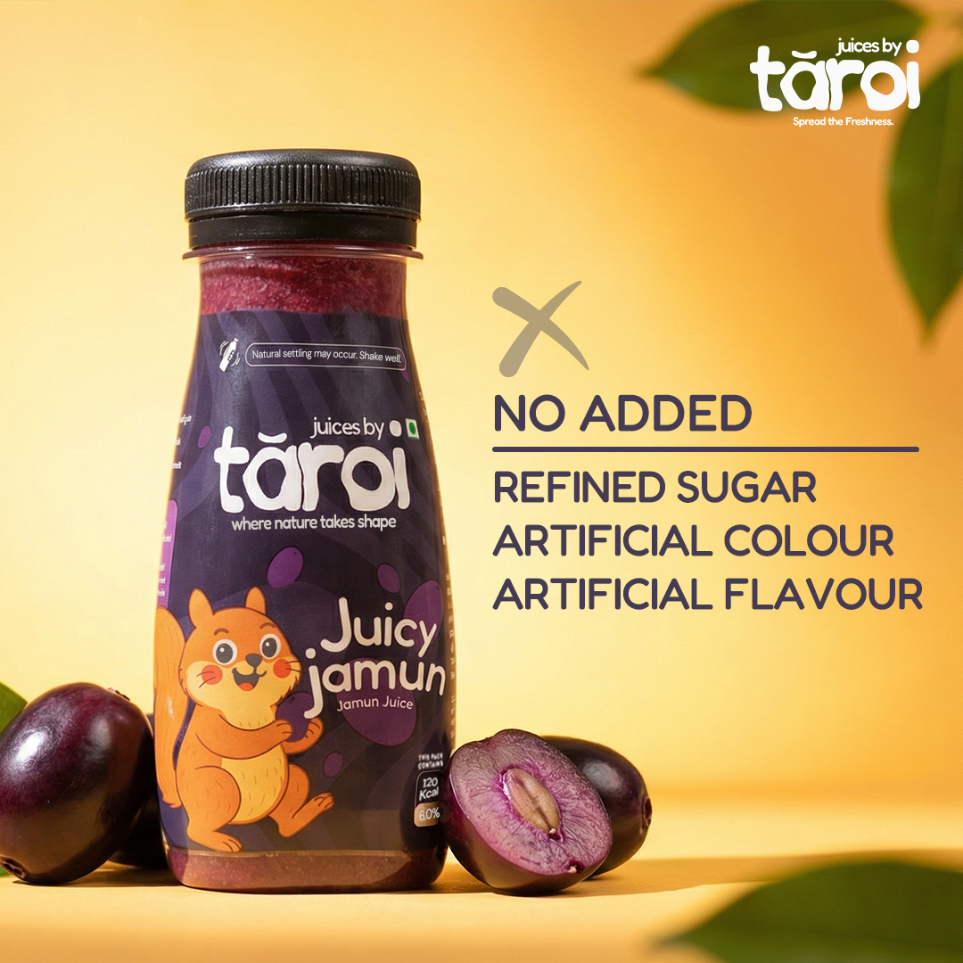 Tāroi Jamun Juice – 200 ml | Real Jamun Fruit, No Added Sugar