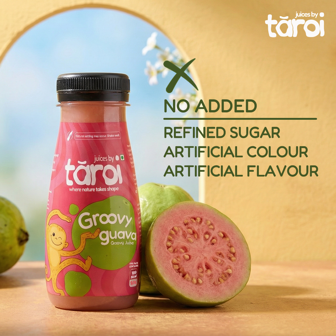 Tāroi Red Guava Juice – 200 ml | Real Guava Juice, No Added Sugar