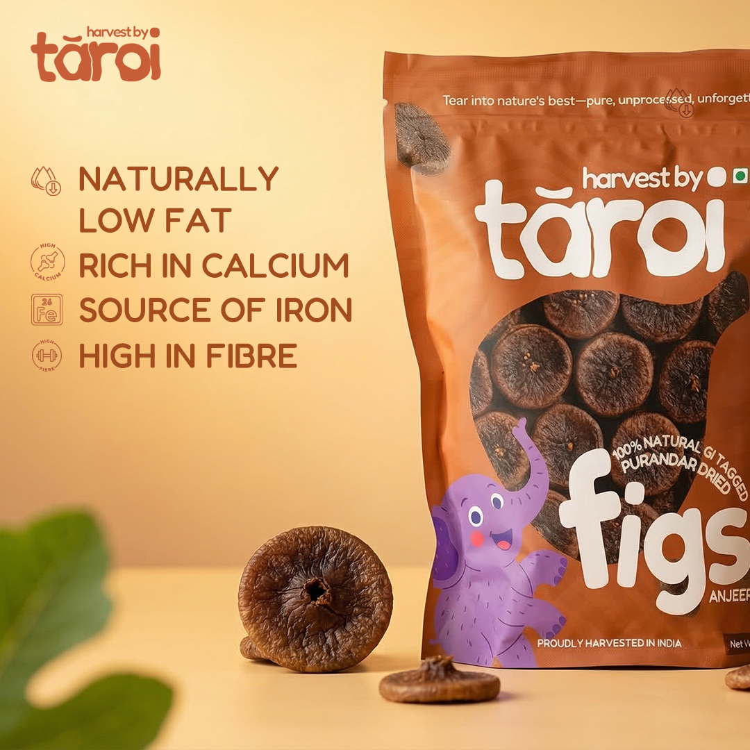Taroi Dry Super Figs – Premium Purandar Anjeer 250 gm | GI Tagged